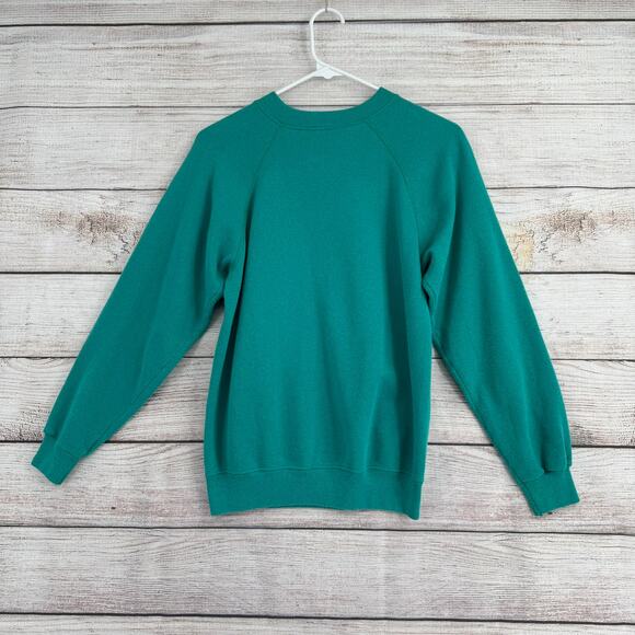 Vintage 80s Hanes San Diego Zoo Giant Panda Crewneck Sweatshirt Adult S Green - Picture 2 of 8